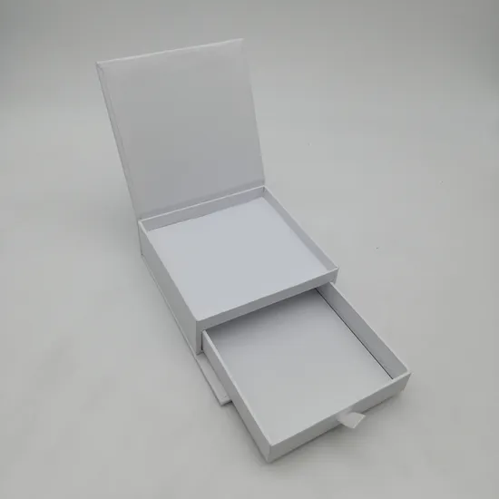 Custom Logo White Cardboard Ring Gift Box