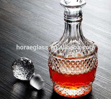 special design glass decanter/scotch whisky bottle glassware wholesale