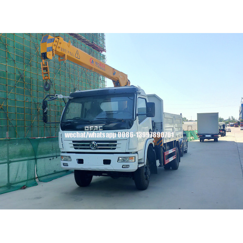 Dongfeng 4X4 AWD grue montée sur camion à benne basculante 2 tonnes