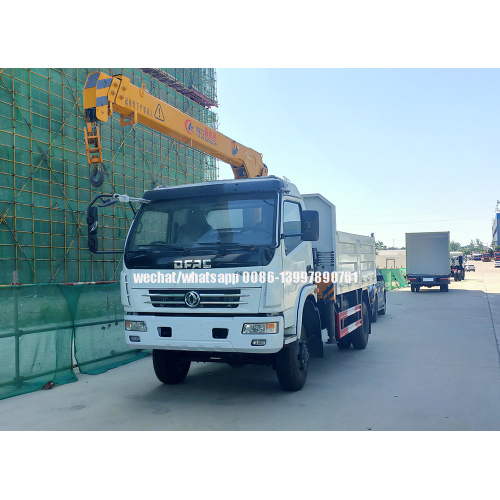 Dongfeng 4X4 AWD รถดัมพ์ติดเครน 2 ตัน