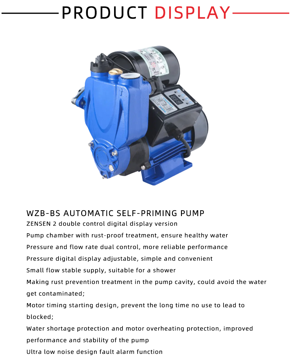 WZB-BS Automatic self-priming pump X