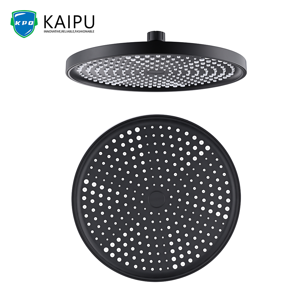 Rainfall Shower Head Black Jpg