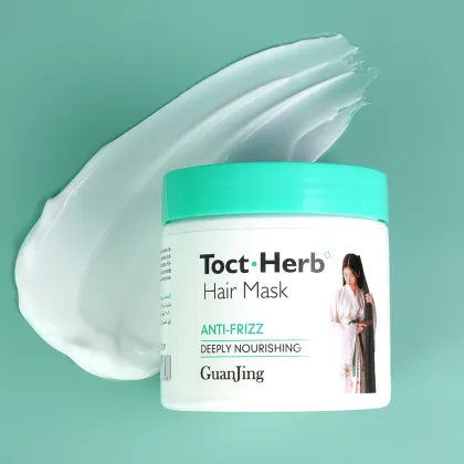 Organic Shea Butter Herbal Hair Mask for Women - Moisturizing Hair Damage Repair & Nourishing Smoothing Care