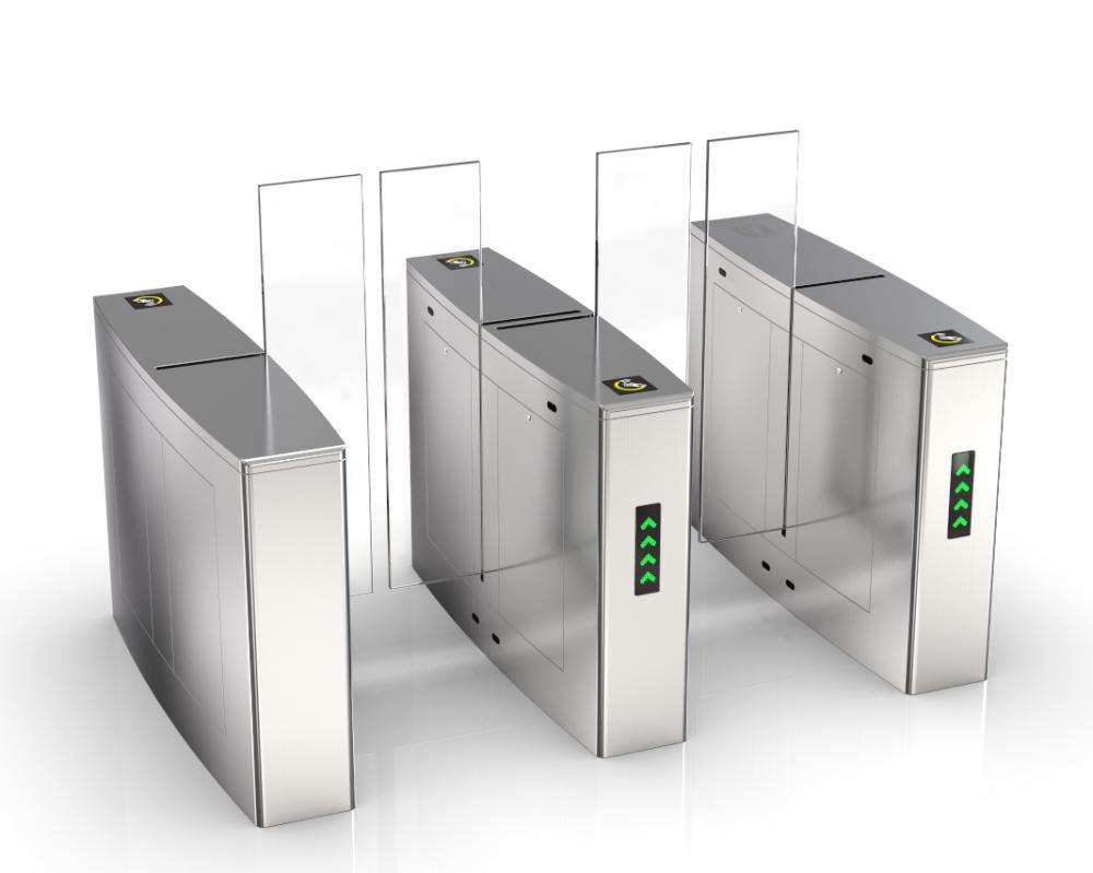 Steady Full Height Face Recognition Sliding Turnstile