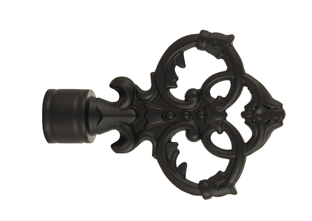 Black Telescopic Classical Curtain Rod all'ingrosso