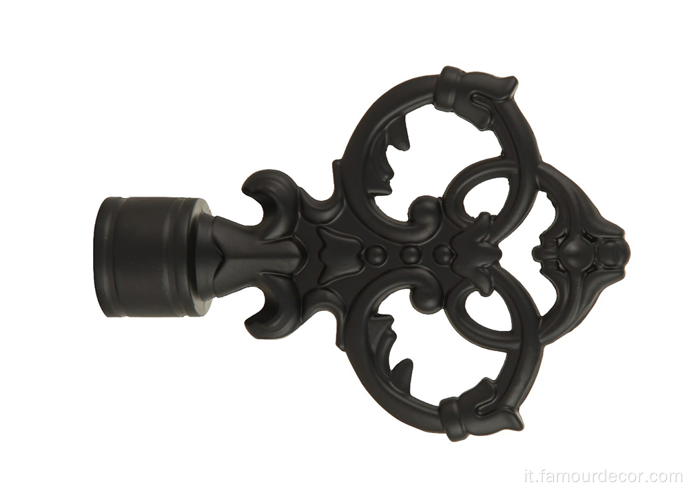 Black European and American Style Curtain Rod
