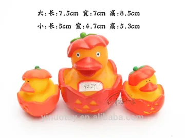 children bath toy floating Eco-friendly Pumpkin bath duck