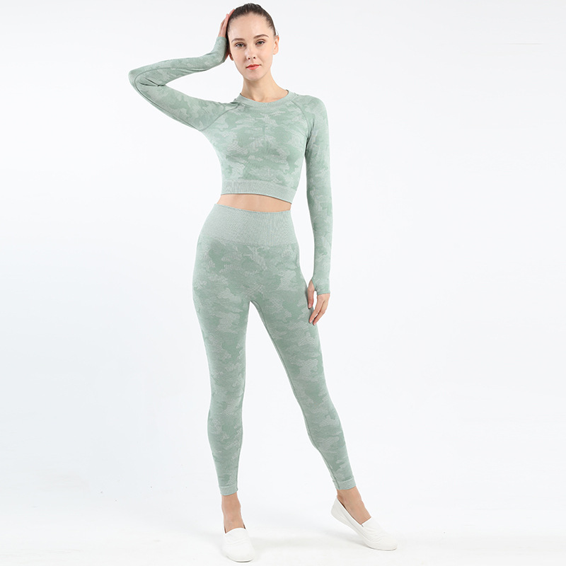 women camo yog suit