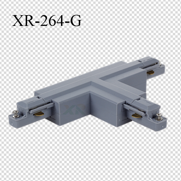 2 Wires Track T connector in gray