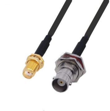 SMA Female to BNC Female Bulkhead O-Ring RF Pigtail RG174 Jumper Cable