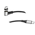 China 5A Usb Type-C 100W Elbow Magnet Charging Cable Manufactory