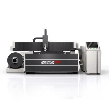 2024 High Power Fiber Laser Cutting Machine with Rotary Sheet and Tube Capabilities - RAZORTEK CNC