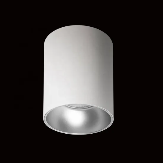 Adjustable LED Surface Mounted COB Downlight - Round, Black/White, 7W to 40W