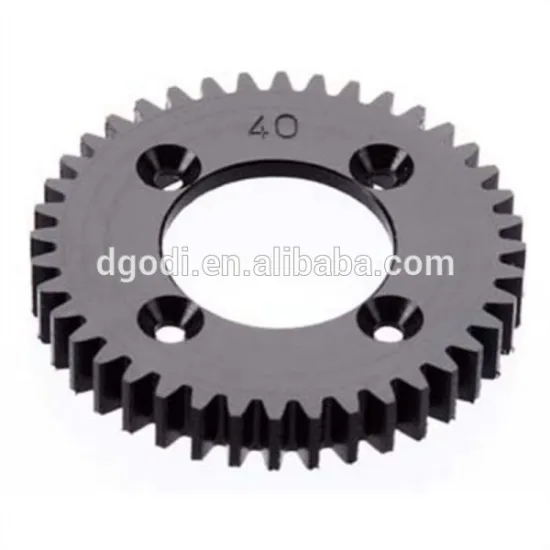 ISO9001 certificated costom round steel/stainless steel exterior threaded differential plastic gear
