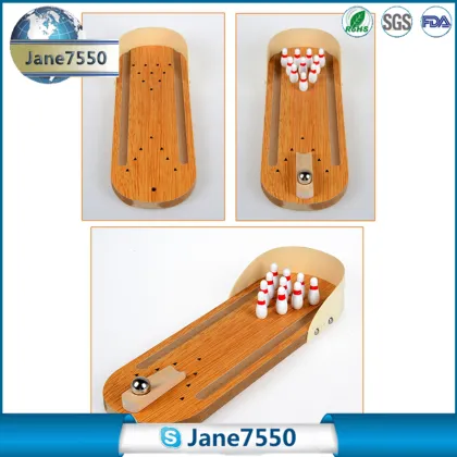 Wooden mini bowling/parent-child/interactive game