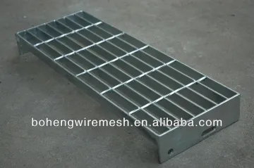 smooth galvanized steel grating stairs tread