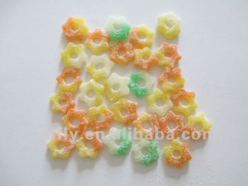Star shape fruit flavour jelly candy