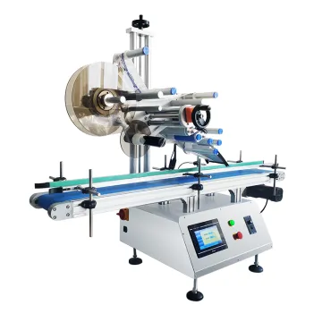 Automatic Machine for Labeling Flat Surfaces: Lid, Top, and Plane Applications