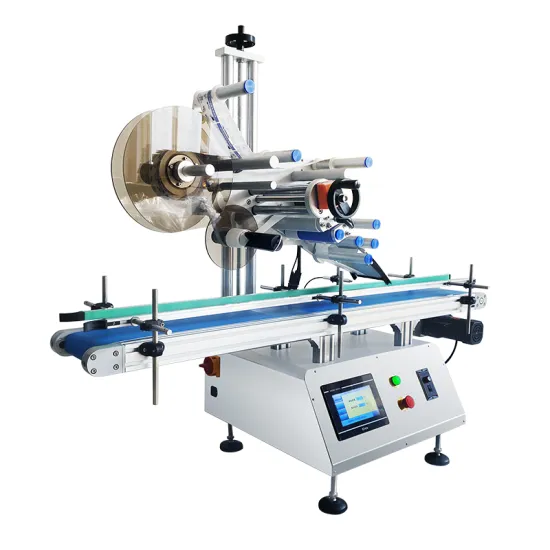 Automatic Machine for Labeling Flat Surfaces: Lid, Top, and Plane Applications