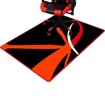 Non-Slip Natural Rubber Gaming Floor Mat for Office and Desk Chair Protection