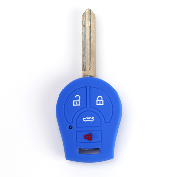 4 Button Nissan Colorful Silicone Car Key Case