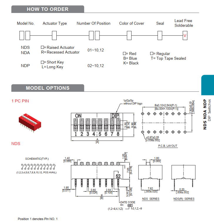 NDS dip switch spe