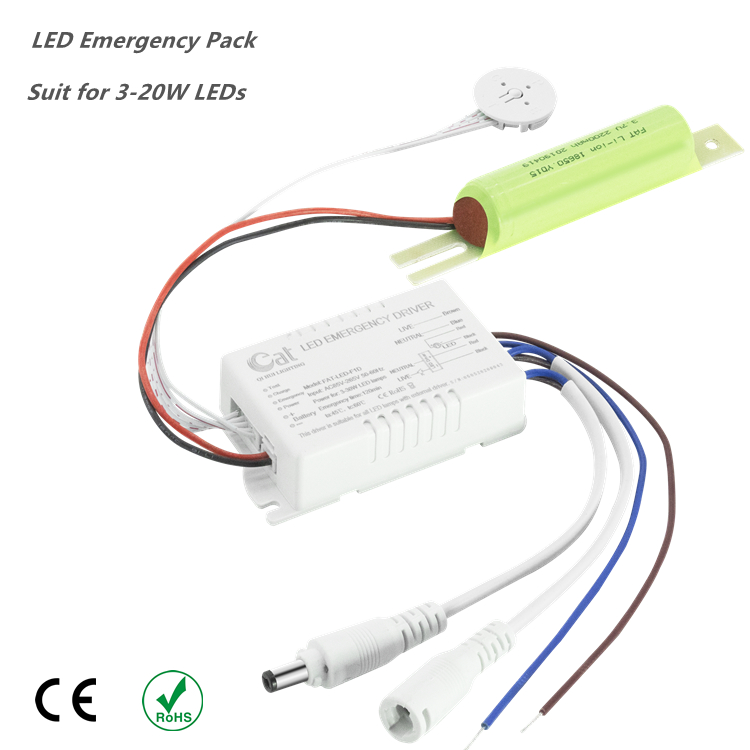 Backup de driver de emergência de LED de LED 2 horas