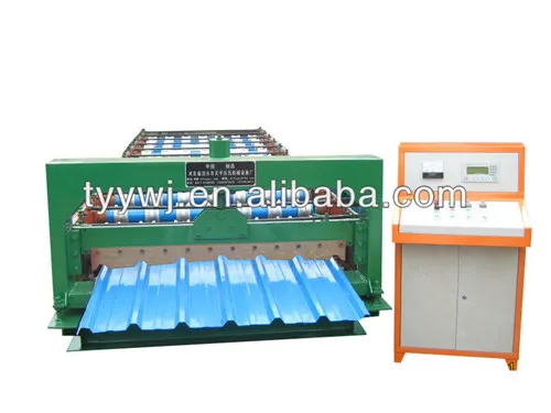 Automatic roll forming machine for making steel roofing sheet