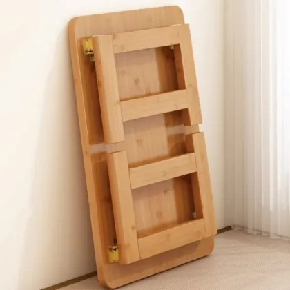 Elegant Bamboo Foldable Floor Dining Table