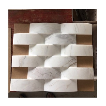 Finitura affinata Natural White Stone Arch Bridge Mosaic Marble