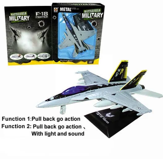 DIE CAST PULL BACK PLANE W/IC