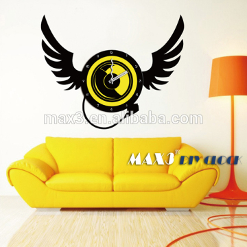2017 professional designer high quality wall sticker clock for home