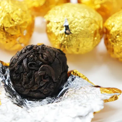 Wholesale Pu'er Fermented Tea Ripe Tea Dragon Balls