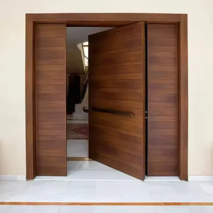 Modern Office Pivot Door Security Airtight Entrance