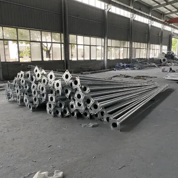 Steel Body LED Lamp Post for Outdoor Street Lighting