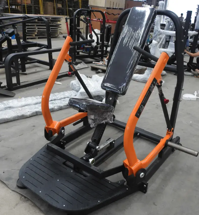 Gym equipment plate loaded chest & decline combo