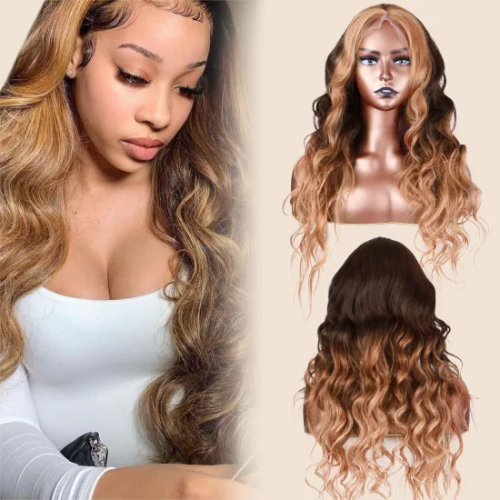 150% 180% Density Color Full Highlighted Frontal Blonde Wholesale Human Hair Lace Wig Vendors