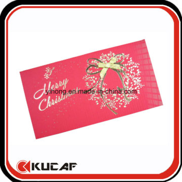 Kundenspezifische Druck-hübsche heiße Stempel-Weihnachtsgruß-Karte