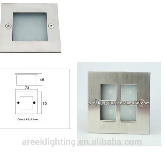 recessed wall light led step light