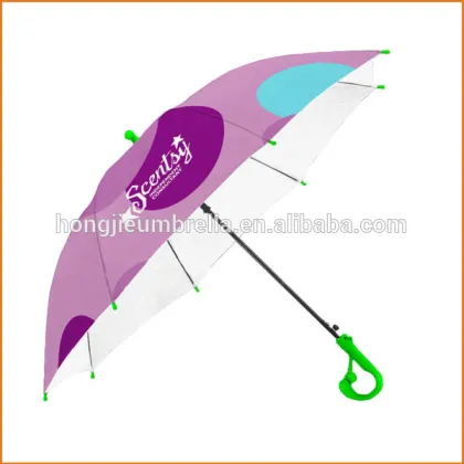Beautiful print kid umbrella clear raincoat for children for wholesale
