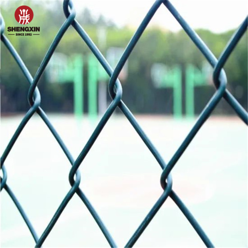 Chain Link Fence Galvanized Coated Used Decorative Chain Link Fence Manufactory