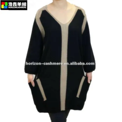 Cashmere Sweater, Black Pure Cashmere Dress