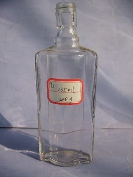 empty 135ml glass wine bottle