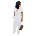 Sexy v -Neck -Overalls von Frauen