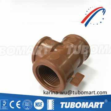Cuba Plumbing pipe fittings IP PPH FEMALE TEE for hot drinking water good quality