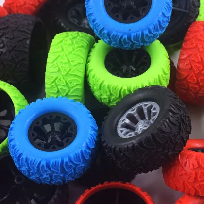 Small Truck and Car Pedal RC Racing Rubber Tires - Model Toy Hot Wheels