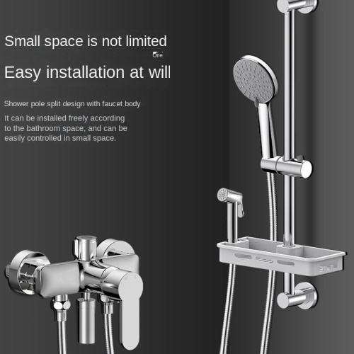 Bathroom 3-Function Single Handle Stainless Steel Shower Set