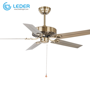 LEDER Black Bedroom Wall Lamp Fan