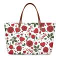 Women Valentine Tote Bag With Logo Print