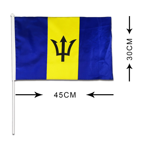 Barbados Hand Flag National Day Promotion Banner